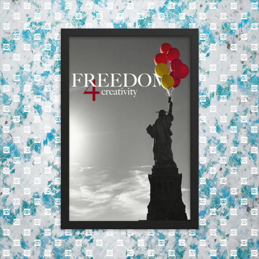 freedom 4 creativity | framed poster