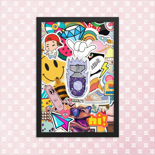 Sticker BOMB 💣 | framed poster