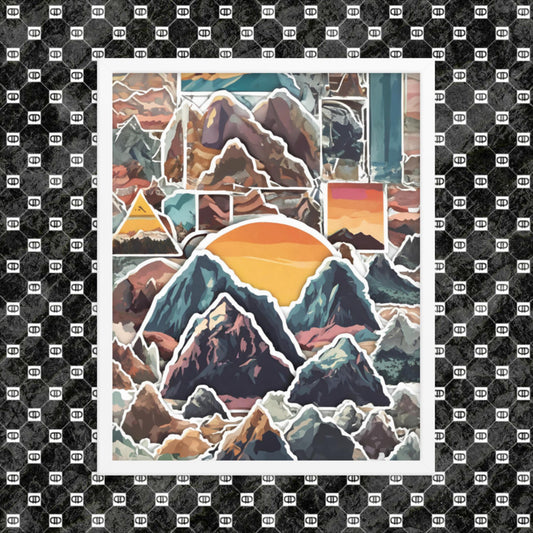 mountainLOVE ⛰️ | framed poster